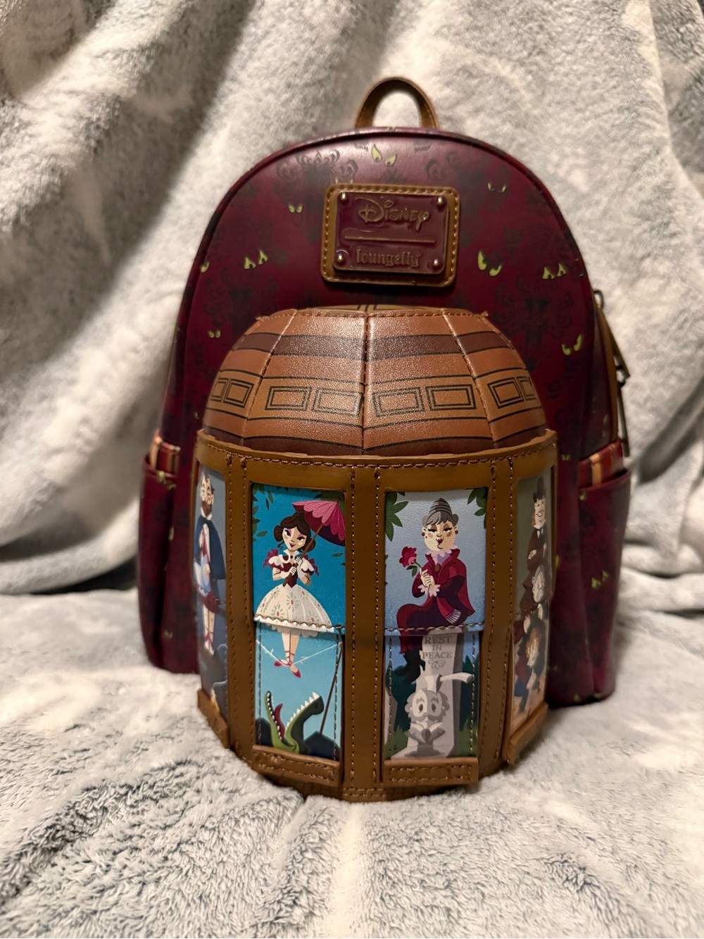 Haunted Mansion Stretching Room Loungefly Mini Backpack